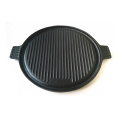 Garden Cooking Pre-Seasoned Reversible Cast Iron Round BBQ Grill Plate